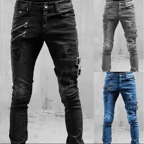 Avencea - DapperElevate Buckle Jeans