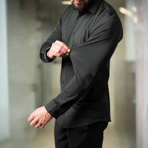 Avencea - Elastic, Breathable Slim-Fit Anti-Wrinkle Shirt