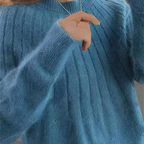Avencea - Cozy Fluffy Cashmere Knit Sweater