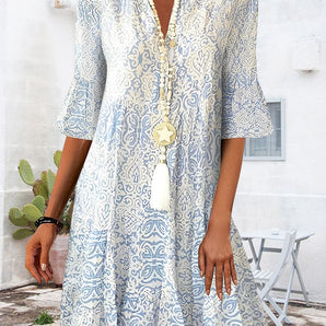 Avencea | Women's Elegant Print Dress
