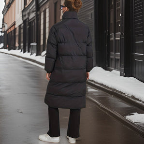 Avencea Women's Coat with High Collar for Cold Days