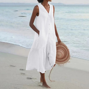 Avencea | Premium Dress with V-Neck