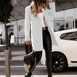 Avencea | Slim Wool Coat Jacket for Timeless Elegance and Modern Versatility