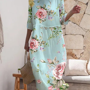Avencea | Elegant Floral Dress
