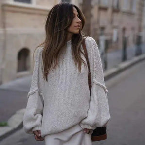 Avencea - Oversize Fluffy Knit Sweater