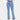 Blue high-waisted flared bell bottom jeans made from denim, featuring a vintage 70s style with pockets and electric blue color.