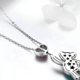925 Sterling Silver Turtle Pendant with Blue Crystal Gem, featuring intricate detailing, set on a silver necklace chain.