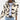 Black and white abstract print women's cropped jacket with a drawstring waist, featuring a collar and sleeves, displayed in apricot color and XL size.