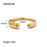 Adjustable minimalist two-tone silver and gold ring with a sleek, modern design, showcased on a white background.