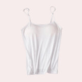 Adjustable straps seamless skin tone camisole in XL, featuring a lightweight and breathable design with a sleeveless style, suitable for wearing as an undergarment or outerwear.