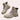 Men's waterproof high-top work boots in gray leather, featuring a rugged design suitable for outdoor activities.