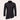 Black asymmetric slim fit men's shirt in XL size, featuring a unique avant-garde design with long sleeves and a tailored silhouette.