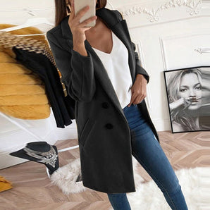 Avencea Blazer - Long Women's Jackets - Women's Blazer - Pockets - Buttons