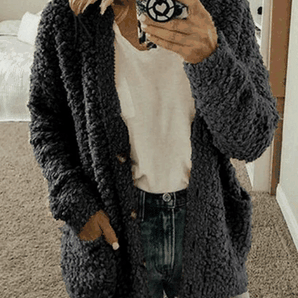 Avencea | Elegant Thermal Fleece Cardigan