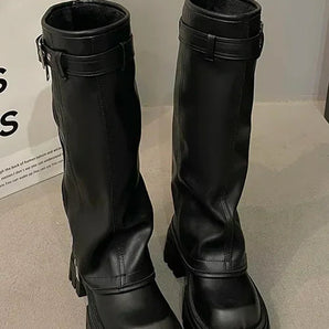 Avencea Knee-High Leather Boots