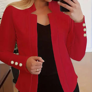 Avencea – Long Sleeve Blazer for Spring with Open Front