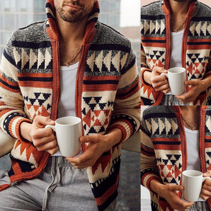 Avencea - Men's Knitted Coat for Ultimate Warmth and Elegance