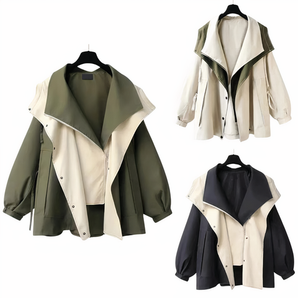 Avencea - Stylish Faux Multi-Layer Jacket