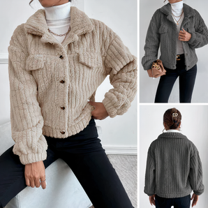 Avencea - Thick Plush Jacket for Women