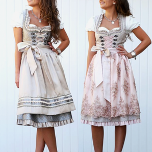 Avencea - Trachten Set with Dress, Apron, and Blouse