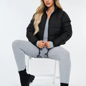 Avencea - Trendy Cut Puffer Jacket