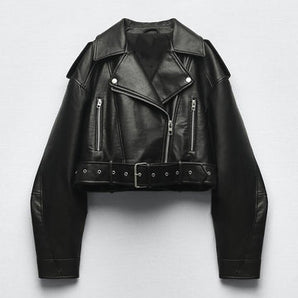 Avencea - Vintage-Style Jacket Made of Vegan Leather