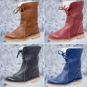 Avencea Waterproof Fleece Boots with Wool Lining and Non-Slip Rubber Soles