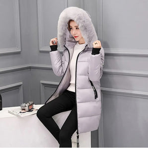Avencea - Women's Quilted Coat with Elegant Fur Collar and Perfect Thermal Insulation