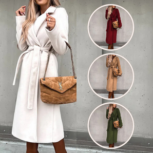 Avencea Wool Coat | Elegant Long Coat for Women