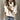Baby blue balloon sleeve turtleneck sweater for women, styled with a chic knit design, shown in a 3XL size. The sweater is paired with jeans, highlighting the fashion-forward outerwear piece.