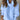 Women's chic knit turtleneck sweater in baby blue with balloon sleeves, shown in a 3XL size.