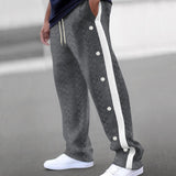 Dark gray chevron textured elastic waist sweatpants with a cozy and relaxed fit, focusing on comfort and casual style.