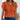 Orange 5XL bohemian top featuring crochet lace detailing, with short sleeves, a relaxed fit, and a round neckline.