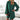 
A green XL-sized casual mini dress featuring a button-front design with lantern sleeves, styled in a shirt dress fashion.