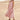 Pink 5XL eco-friendly beige linen dress featuring short sleeves, knee-length hem, and convenient pockets, designed for comfortable summer fashion.