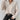 Beige oversized chunky knit sweater with a prominent collar, designed for women's winter casual wear in an apricot color, size XL.