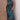 
A turquoise blue sleeveless backless midi dress, featuring elegant design elements suitable for wedding and cocktail events. The dress showcases a fitted waist and falls gracefully to mid-calf length.