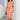 Orange sheath dress with wave pattern, knee-length, featuring a formal style suitable for office wear, short sleeves, and designed for plus size (5XL).