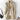 Beige women's double-breasted short trench coat with a fitted waist, featuring a classic collar and long sleeves, shown in size 5XL in a cachi color.