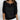 Black women's lightweight 3/4 sleeve scoop neck knit sweater in size 5XL, displayed on a model showcasing the garment's fit and style.