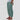 Dark green women's linen pants with an elastic waist, displayed in a 3XL size.