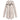 
A beige women's waterproof hooded raincoat in the apricot color variant, size 2XL, featuring a stylish design with a collar, button closures, and long sleeves.