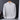 An elegant men's black crewneck sweater featuring a distinct white collar, displayed on a clothes hanger. The sweater is in a gray shade, with long sleeves, suitable for a formal or casual look.