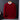 Men's red crewneck sweater with a white collar, featuring long sleeves and a comfortable fit, suitable for outerwear.