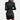 Black fitted long sleeve leather mini dress featuring a sheath silhouette with a crew neckline and form-fitting design, highlighting the shoulders and waist, ideal for chic party occasions.