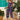 Dark blue floral sleeveless jumpsuit in size 5XL, featuring a casual summer design with pockets, highlighting the shoulder and waist areas, suitable for a relaxed fit.