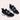 Black Jewel Women's Rhinestone Fashion Sneakers in grey with a slip-on design, featuring a chic rhinestone embellishment suitable for outdoor and casual wear.