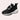 Black Jewel Women's Rhinestone Fashion Sneakers in a chic slip-on design, featuring a sleek black color and stylish rhinestone embellishments on the upper, size 42.