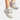 Black Jewel Women's Rhinestone Fashion Sneakers in Wit size 42, featuring a chic slip-on design with silver and grey rhinestone embellishments, perfect for casual walking and fashion-forward styling.