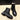 Black leather insulated combat boots with fur lining and a rugged sole, featuring a stylish and durable design suitable for work or outdoor activities.